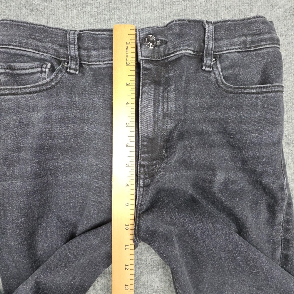 FRAME Le Slim Palazzo Jeans Women's Fits 28 x 29 Black "Destroyer" Wide Leg - Picture 11 of 14